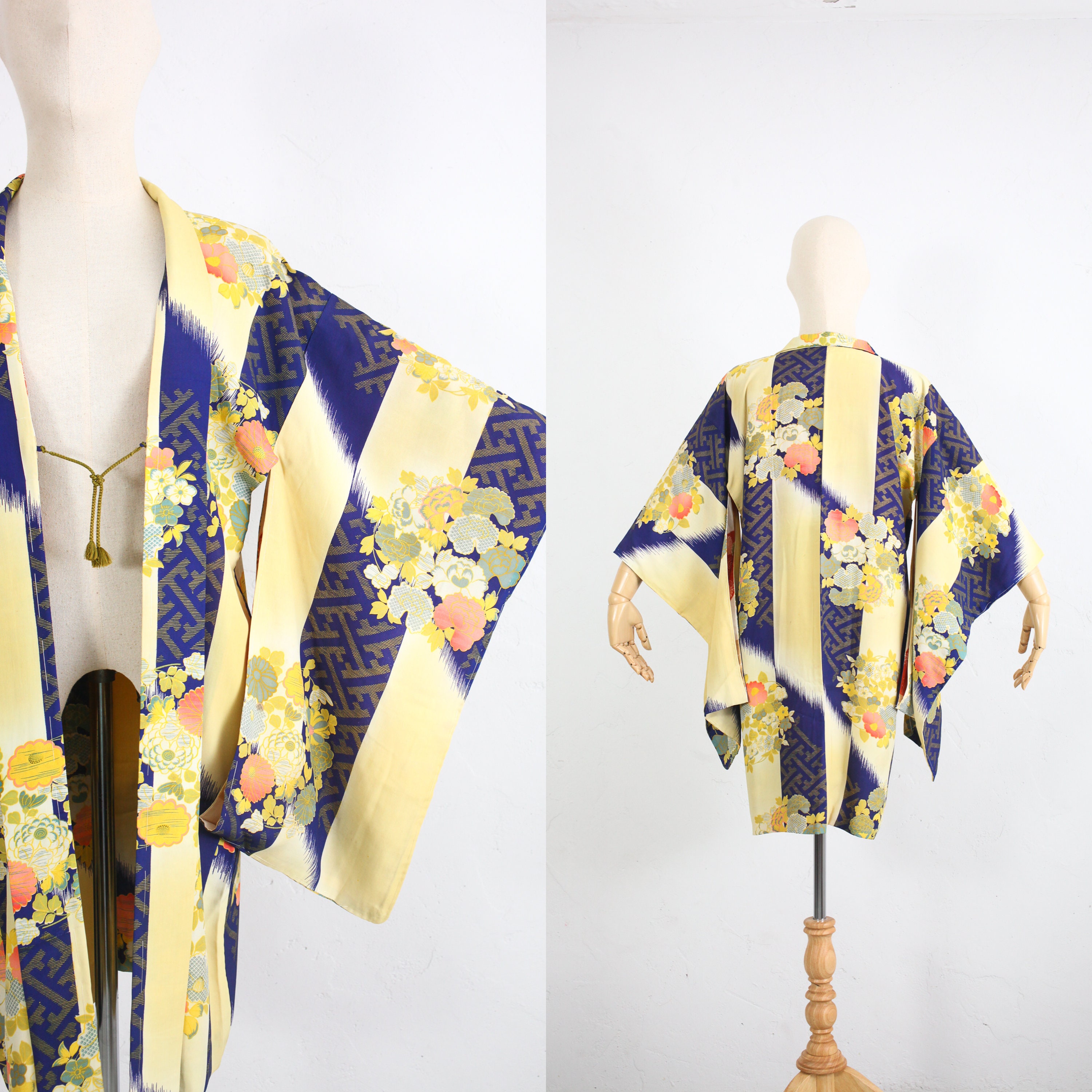 Vintage 30s Silk Haori Japanese Haori Silk Jacket Long | Etsy