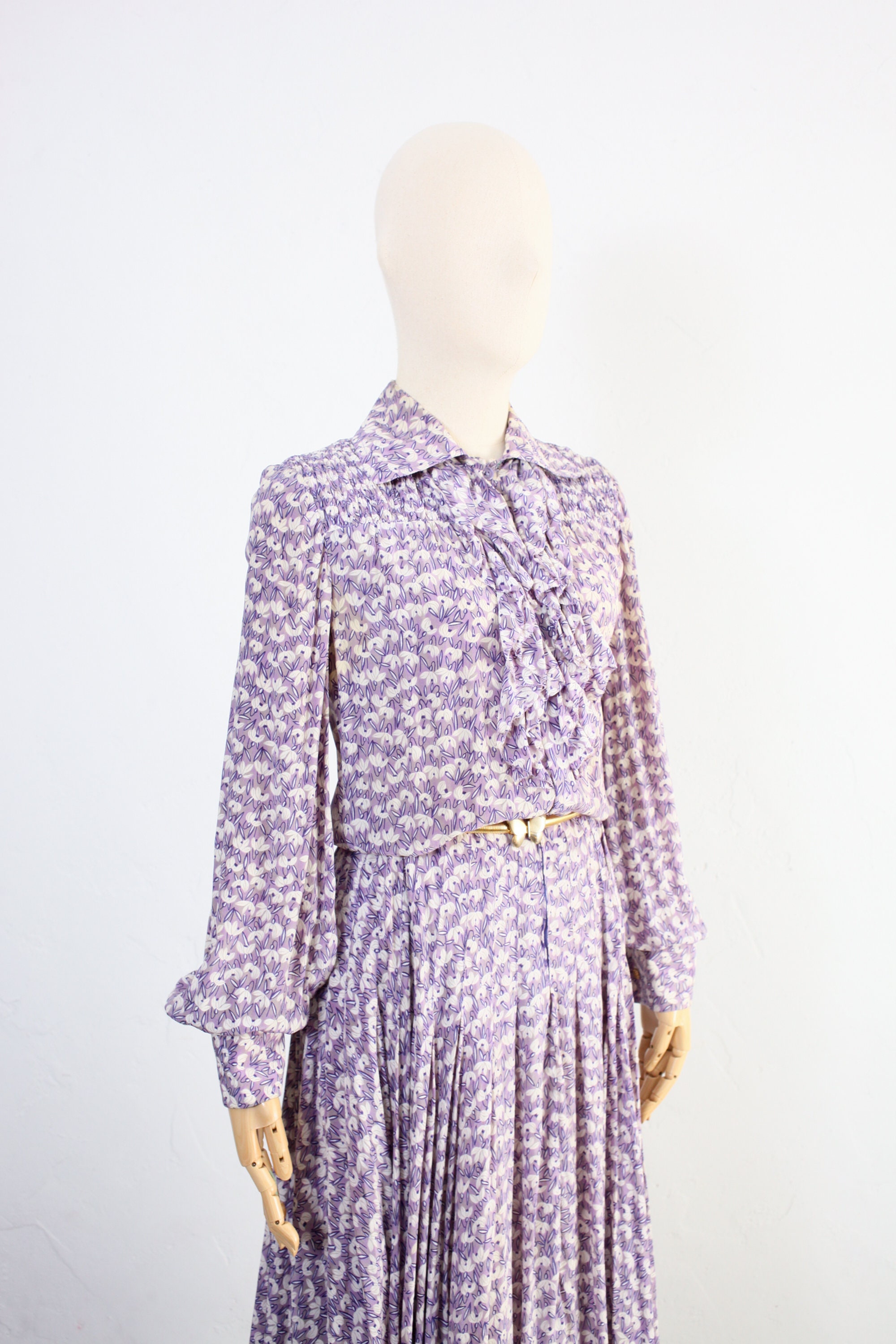 Ted Lapidus Silk Dress Vintage 70s Dress French Designer | Etsy