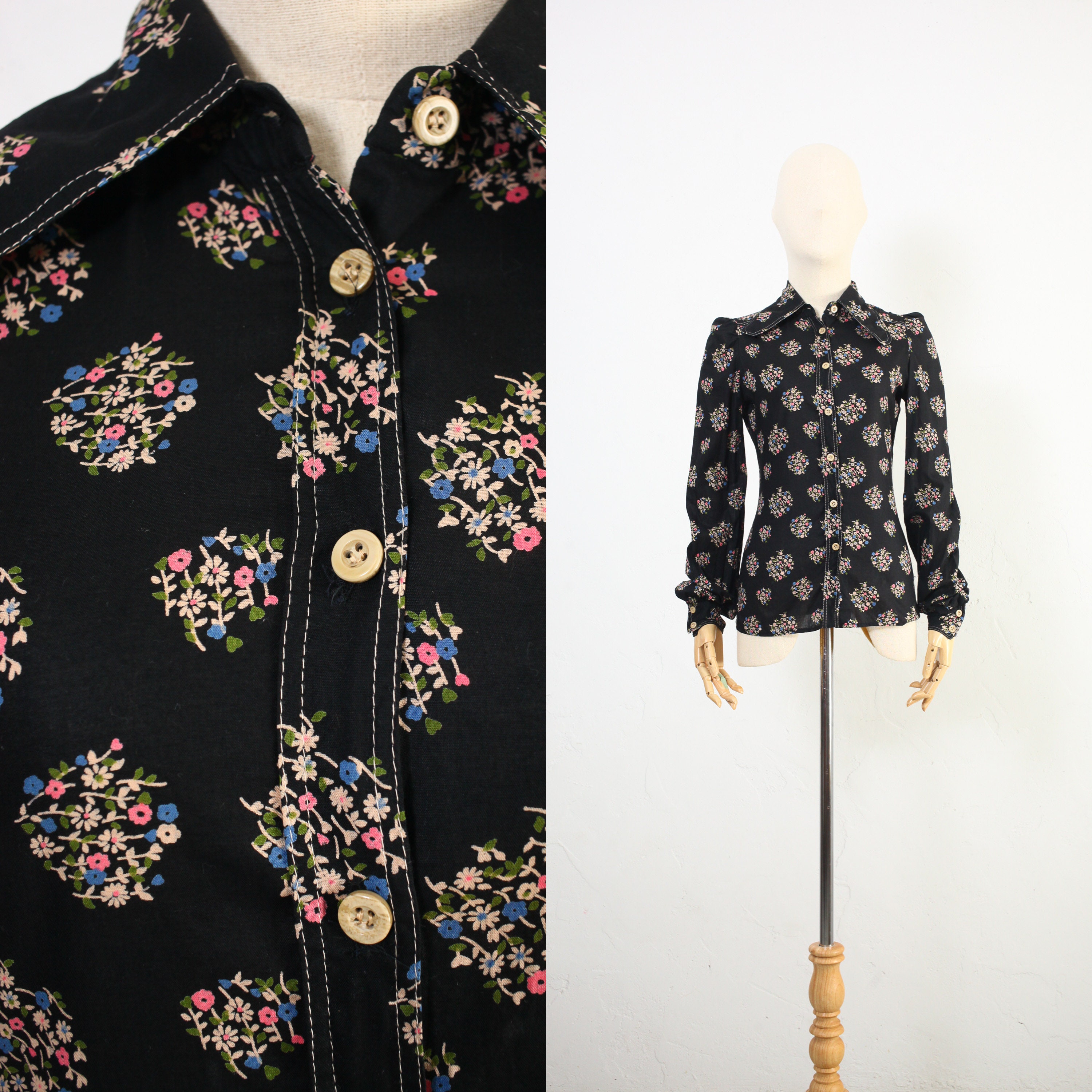 Japan Floral Blouse - Etsy