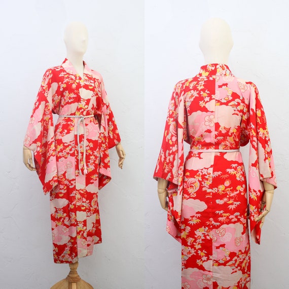 Antique Japanese Kimono | 20s 30s Traditional Silk