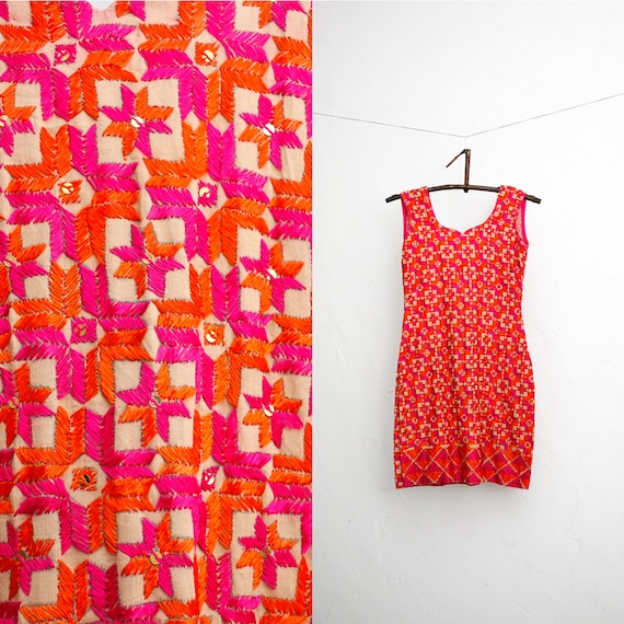 Vintage Indian Dress | Hand Embroidered Dress | Vi