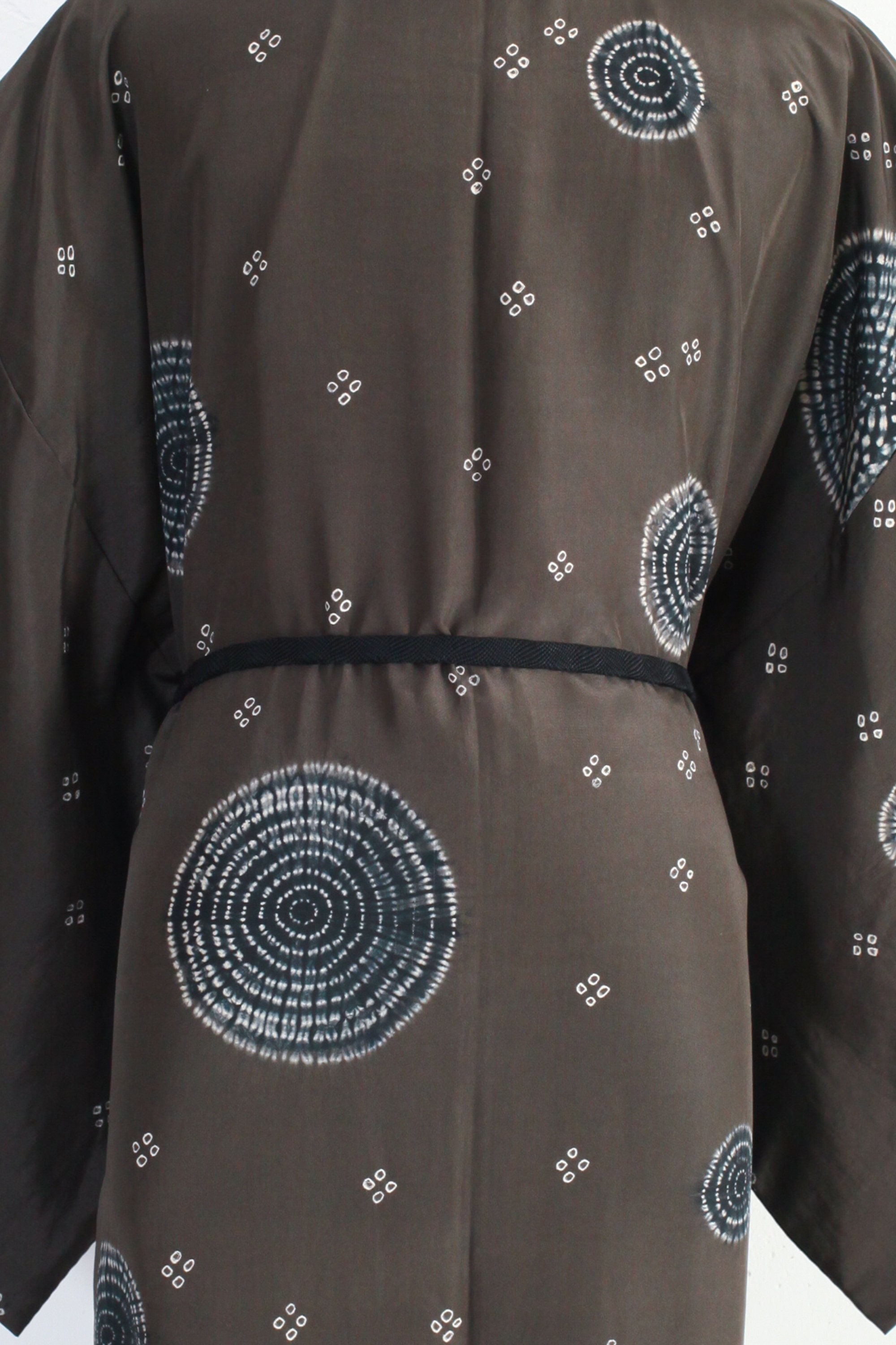 Vintage Silk Kimono Shibori Dyed Japanese Kimono Mens Dark | Etsy