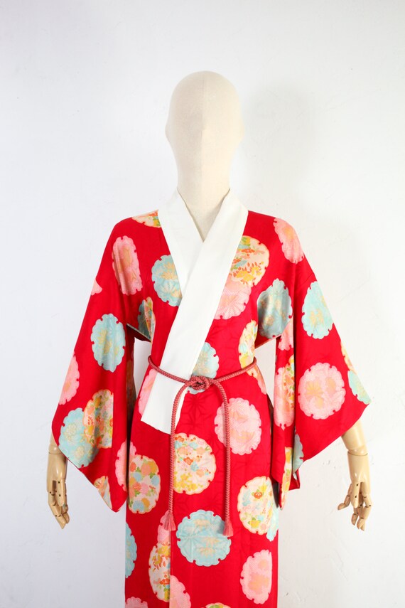 Antique Japanese Kimono | 20s 30s Traditional Sil… - image 2
