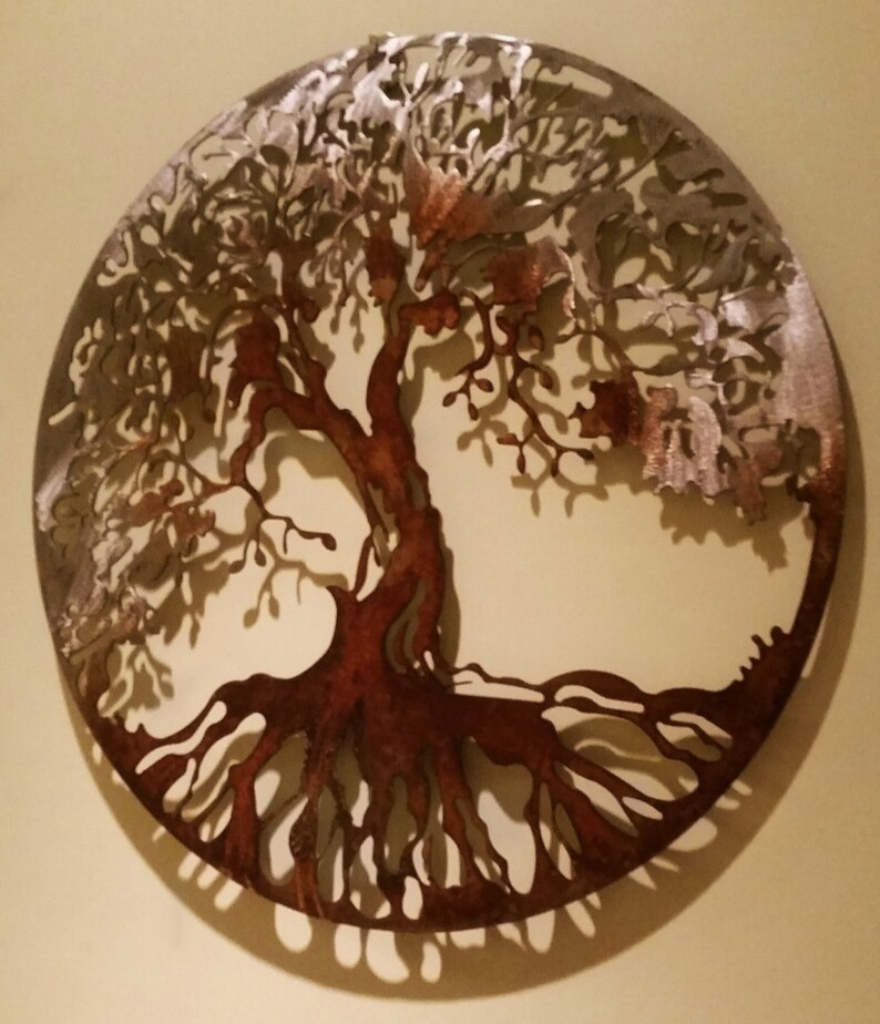 Tree of Life Metal Art Living Room Decor Metal Wall Art Etsy
