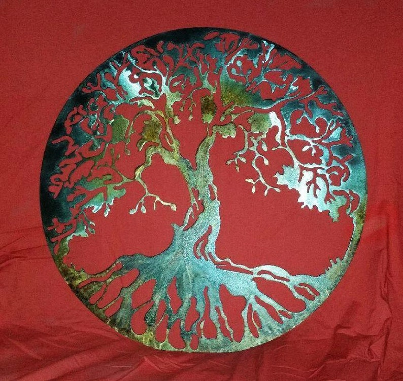 Tree of Life Metal Art Living Room Decor Metal Wall Art Etsy