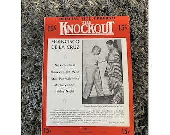 The Knockout Boxing Wrestling Magazine Francisco De La Cruz Nov 30, 1946