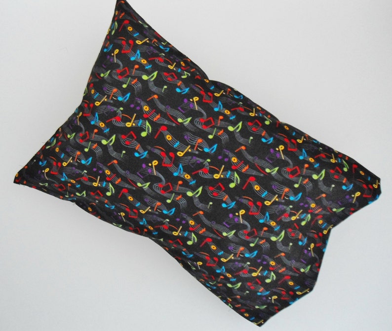 Notes Pillow Pillowcase Travel Pillowcase Toddler Pillowcase 17 x 13 Pillow Cover Music Notes Pillowcase Handmade Notes Pillow Case