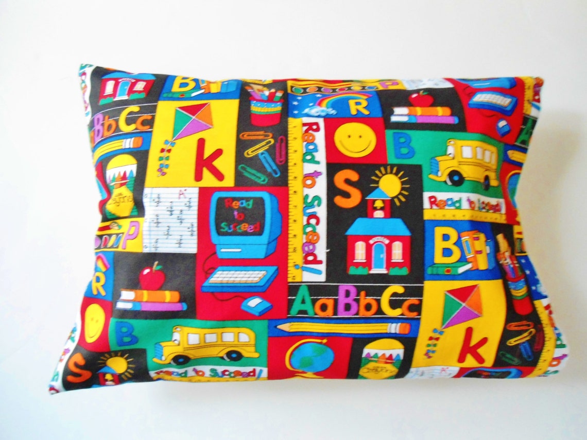 School Pillowcase Camp Pillow Pillowcase Travel Pillowcase Etsy