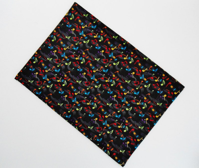 Notes Pillow Pillowcase Travel Pillowcase Toddler Pillowcase 17 x 13 Pillow Cover Music Notes Pillowcase Handmade Notes Pillow Case