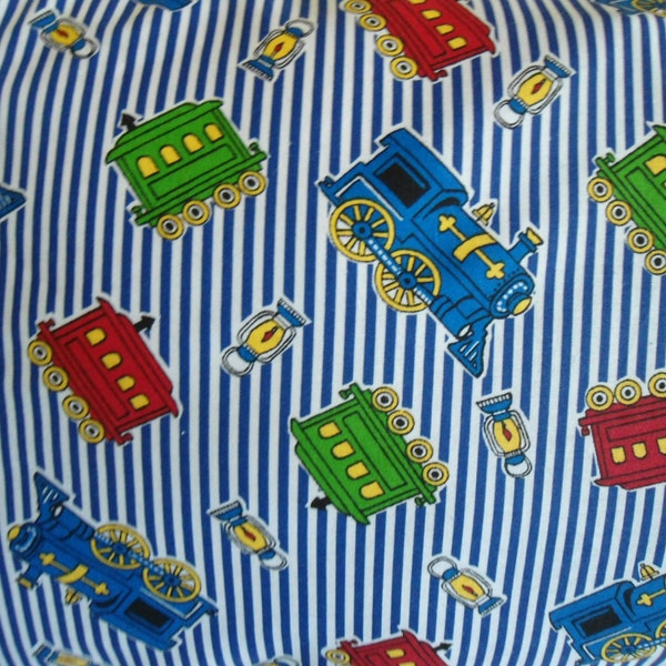 Train Pillowcase, Camp Pillow Pillowcase, Travel Pillowcase, Toddler Pillowcase, Train Pillow Cover, 18" x 13", Train Pillowcase, Handmade