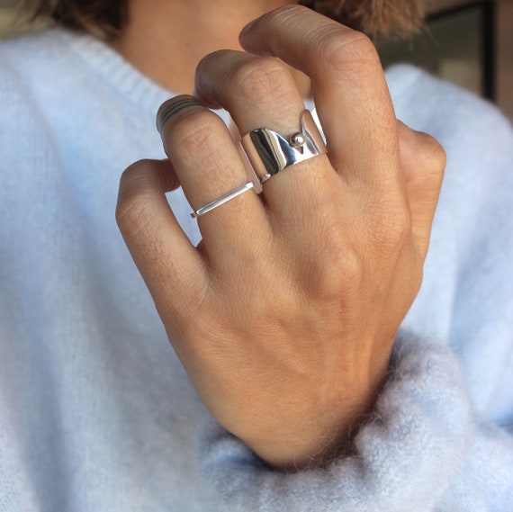 Etsy bague argent hot sale
