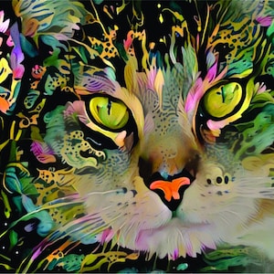 ACEO ATC Casper - Tabby Cat Art Card animal art - idée de cadeau pour les amoureux des animaux - art joyeux pour votre maison