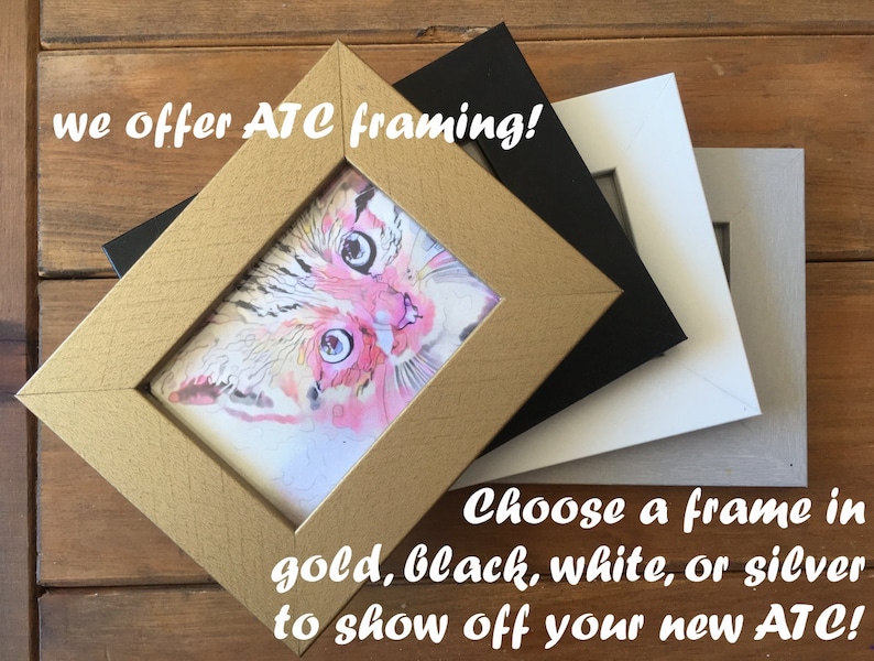 brown tabby cat ATC animal art ACEO Rootbeer gift idea for animal lovers cheerful art for your home