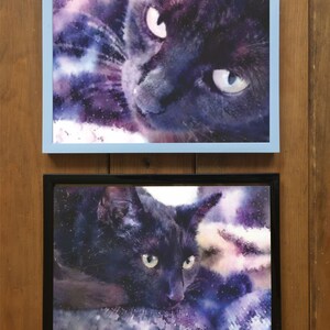 Galaxy Cat 1 digital art print animal art for animal lovers gift idea for animal lovers cheerful art for your home image 2