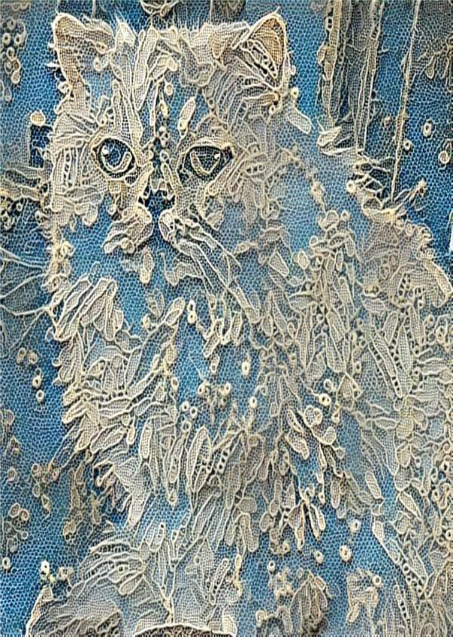 Зимние кружева картина