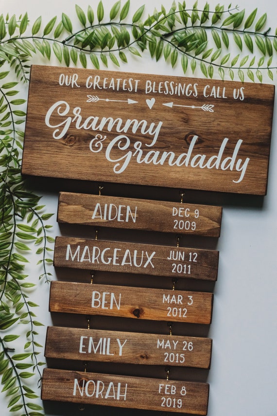 Personalized Gift for Grandparents Grandparent Etsy