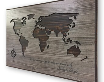 Map wall decor | Etsy