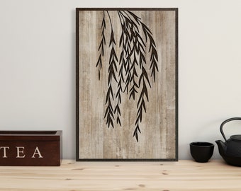 Willow Tree Wood Wall Art, Wall decor for you house, Carved into wood yet lightweight and easy to hang, Abstract Home Wall Decor