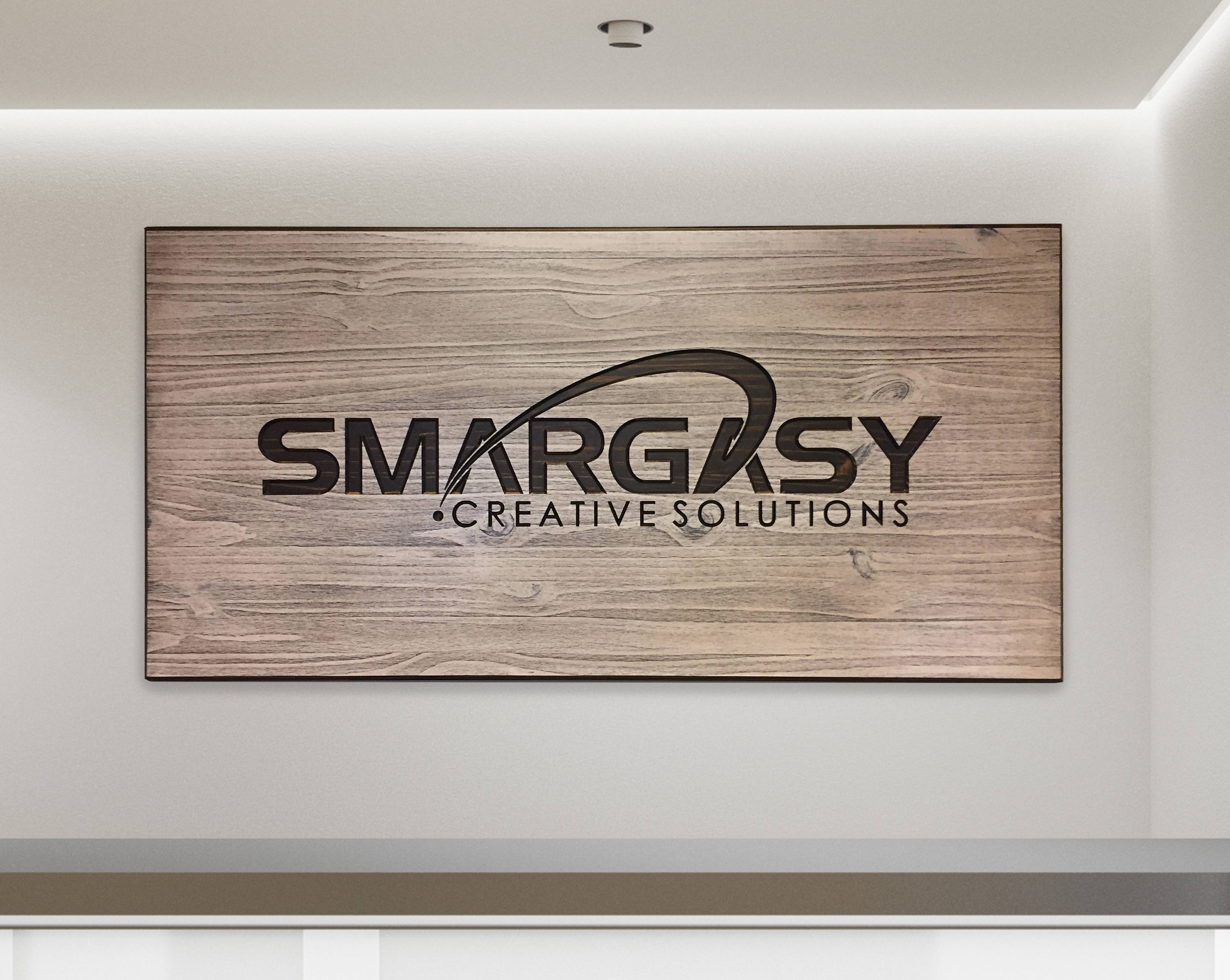 Custom Business Sign Company Logo Carved Office Wall Decor | Etsy