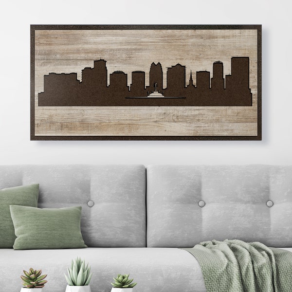 Orlando Skyline Wall Art Etsy