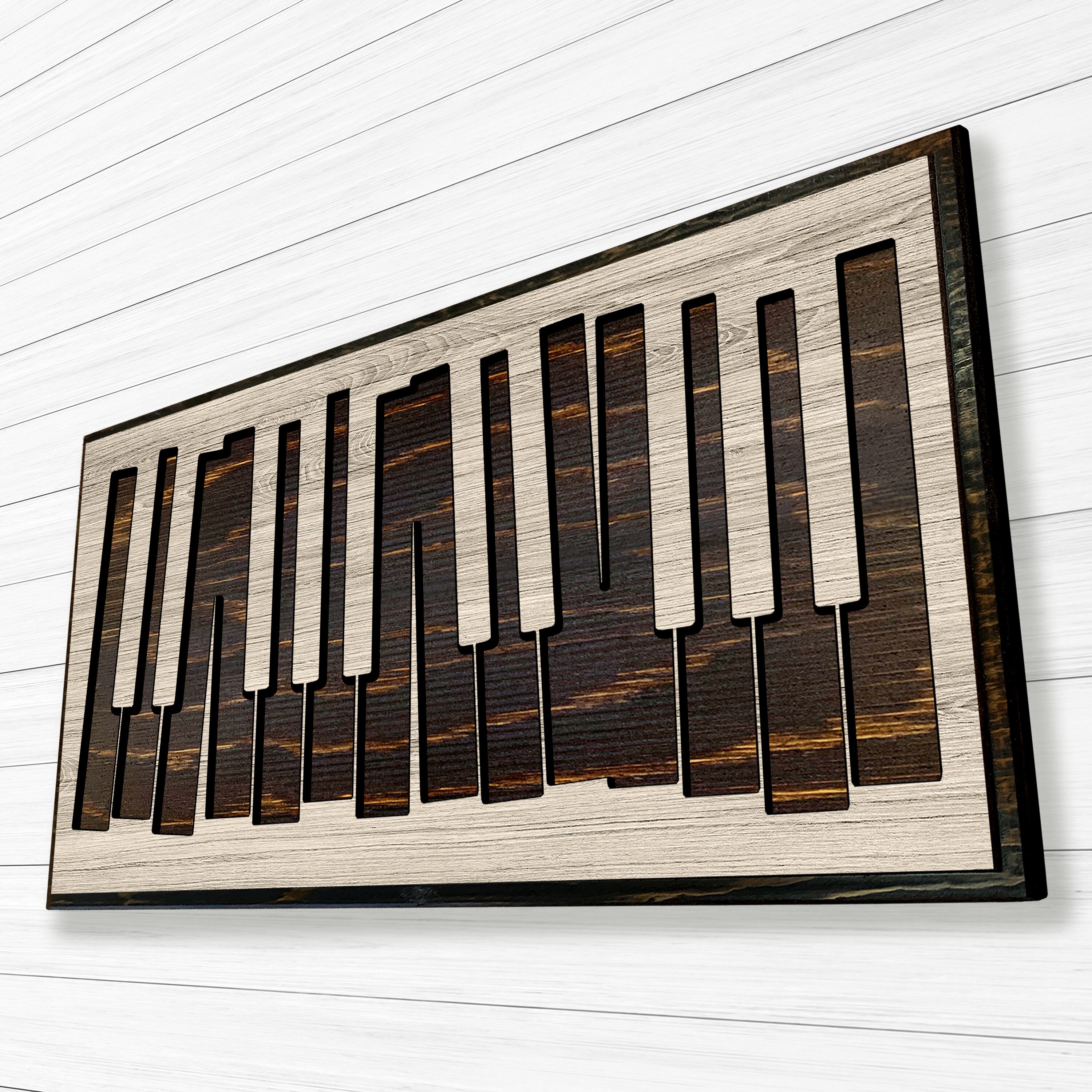 Extra Large Abstract Piano Wall Art Wood Wall Art Carved Piano Keys 
