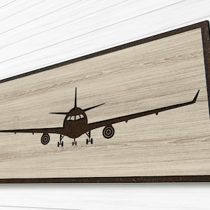 Carved Airplane Wall Art | Kids Nursery Room Wall Decor | Boy or Girl | Babyshower Gift Idea | Airplane Wall Decor Carved into wood