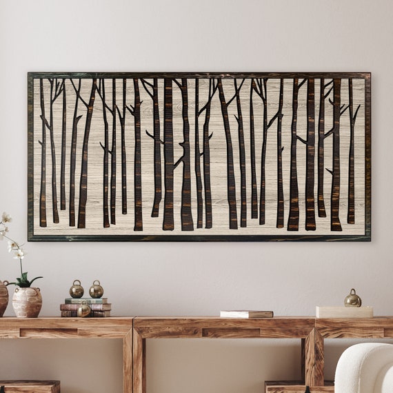 Tree Wall Decor, Wood Wall Art, Birch Tree Art, Home & Business Decor, Unique  Wall Decor Idea, Rustic, Shabby Chic, Vintage, Carved Wood 