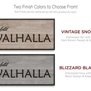 Valhalla Display Lettering Until Valhalla | Viking Quote | Pagan | Remembrance Memorial Sign ...