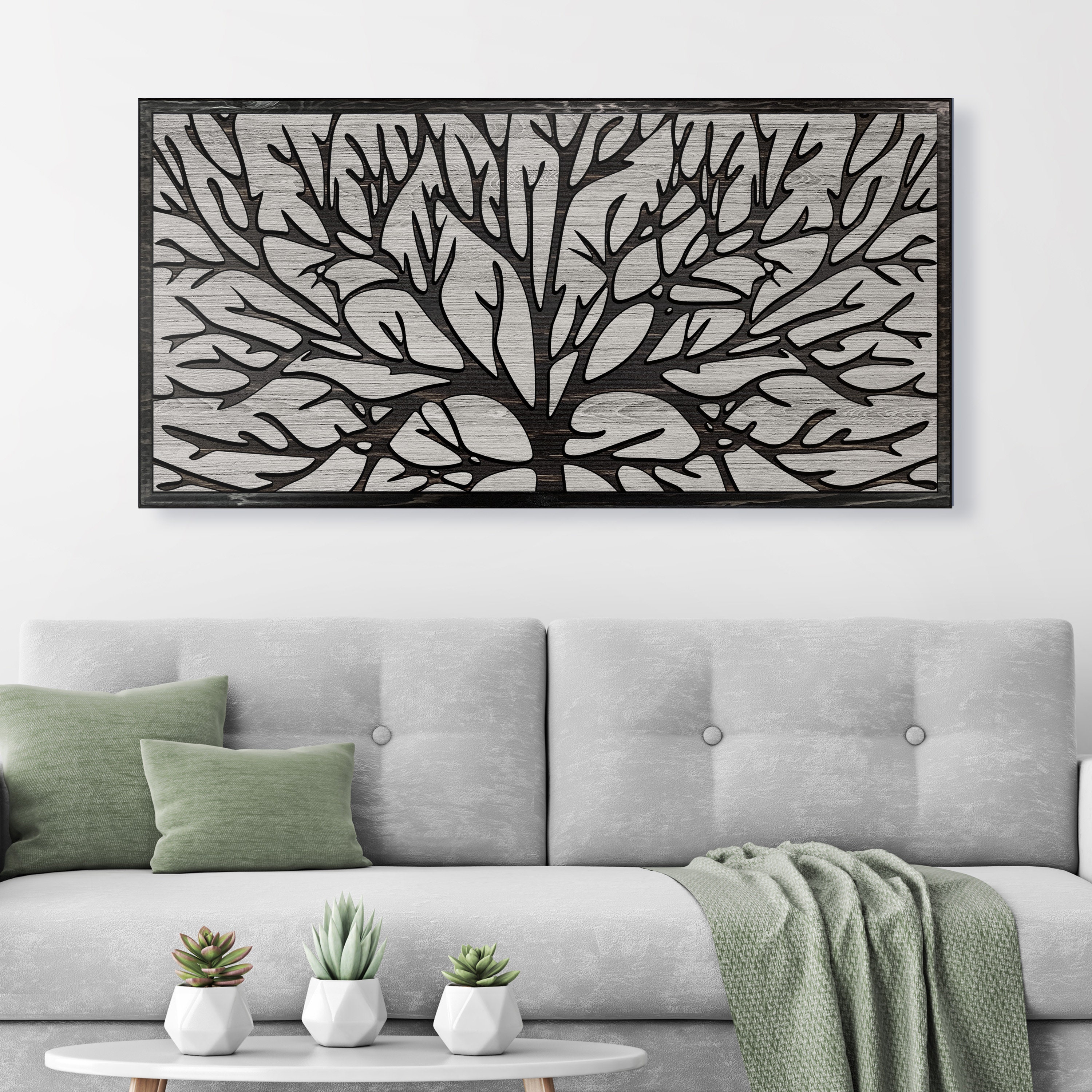 Tree Branch Wall Art - Wood Wall Art - Nature Wall Art - Abstract Tree ...