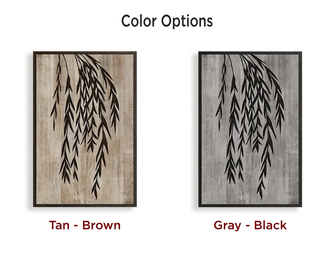 Willow Tree Wood Wall Art Wall Decor for You House Carved - Etsy