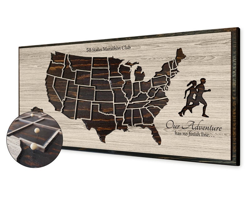 Running Map for Couples Anniversary Gift for Runners Wedding Etsy