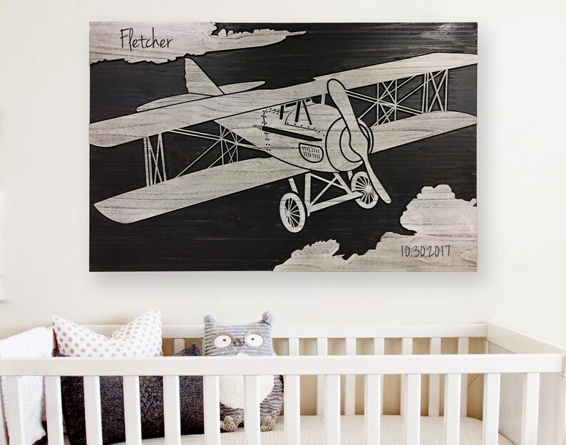 airplane wall decor nursery