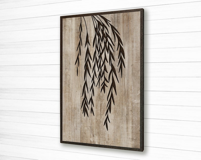Willow Tree Wood Wall Art Wall Decor for You House Carved - Etsy