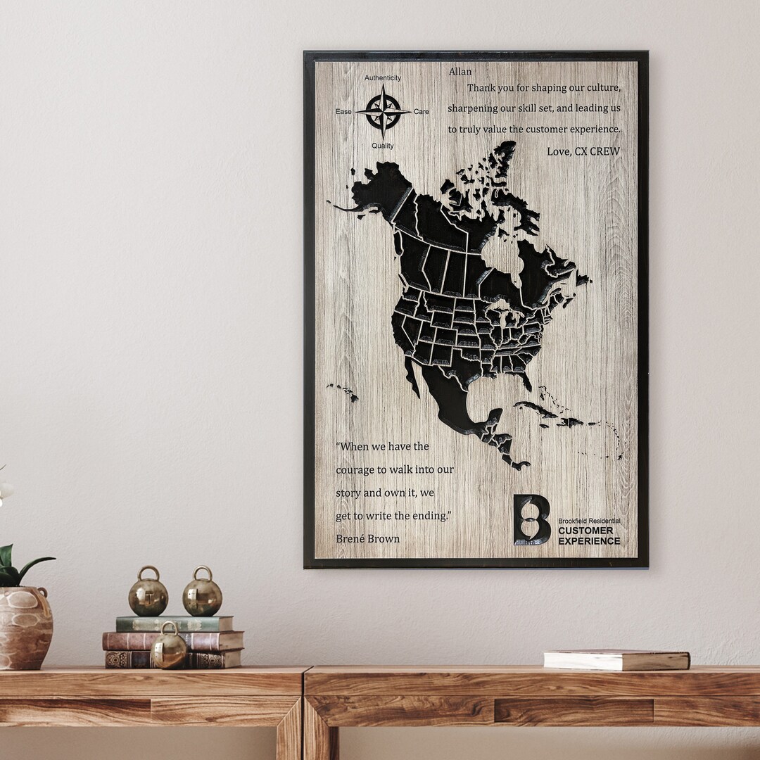 Carved North America Push Pin Map - Il 1080xN.6169617569 Gmml