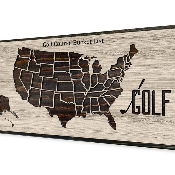 United States Map Push Pin Golf Etsy
