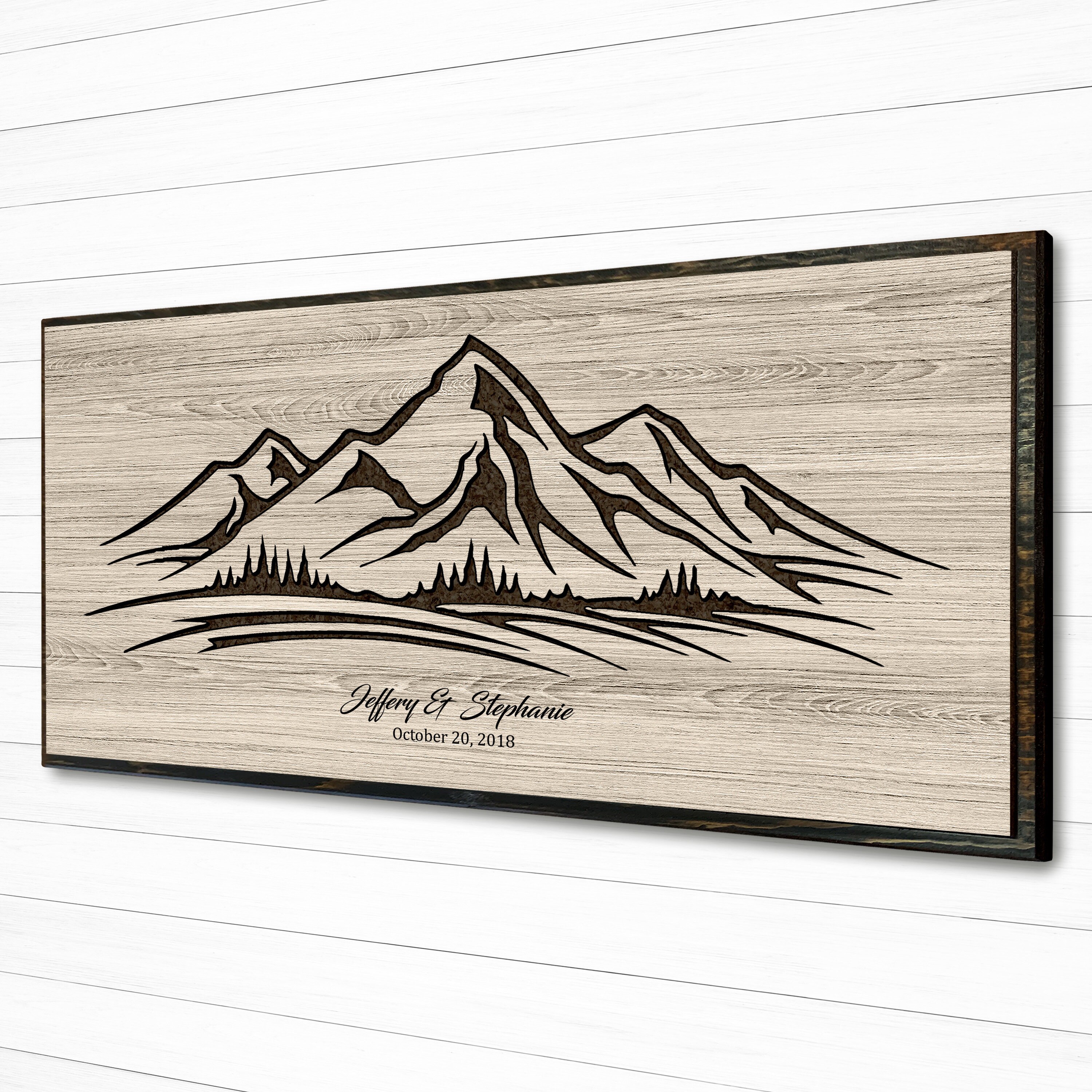 Mountain Art for Couples, Mountain Elevation, Love Quotes, Nature Art, Mountain Wall Art, Gift for Outdoor Enthusiasts, Wedding Anniversary