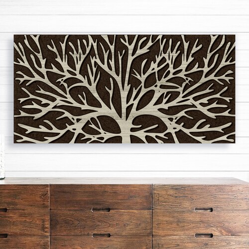 Abstract Tree Wall Art Branch Wall Decor Nature Wood Wall Etsy
