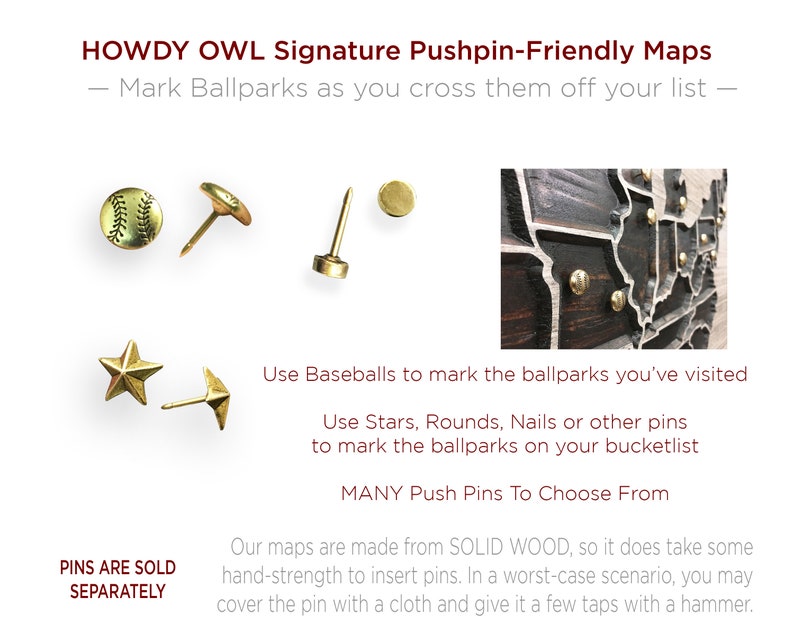 MLB Bucket List Map Major League Baseball Ball Park Tour Map Etsy