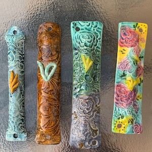 Ceramic Mezuzah Case | Artistic Mezuzah Cover | Mezuzah Case | Jewish housewarming | Judaical | Jewish Gift |  Jewish Art | Passover Gift