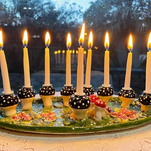 Beautiful Fireflies Menorah | Jewish Gifts | Judaica | Chanukah | Jewish Art | Jewish Wedding | Chanukah Menorah | Judaica Art | Hanukah