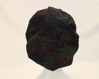 Rainbow Stars Bouffant Surgical Dental Scrub Cap Chemo Hat