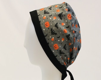 Halloween Bats Surgical Scrub Cap Dentist Vet Chemo Hat