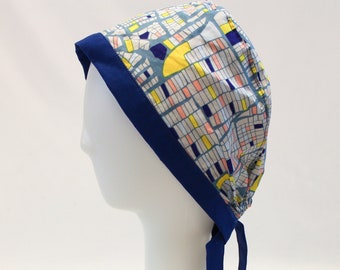 City Blocks Surgical Scrub Cap Chemo Dental Hat