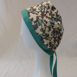 Cherry Blossom Lanterns Surgical Scrub Cap Dentist Chemo Hat