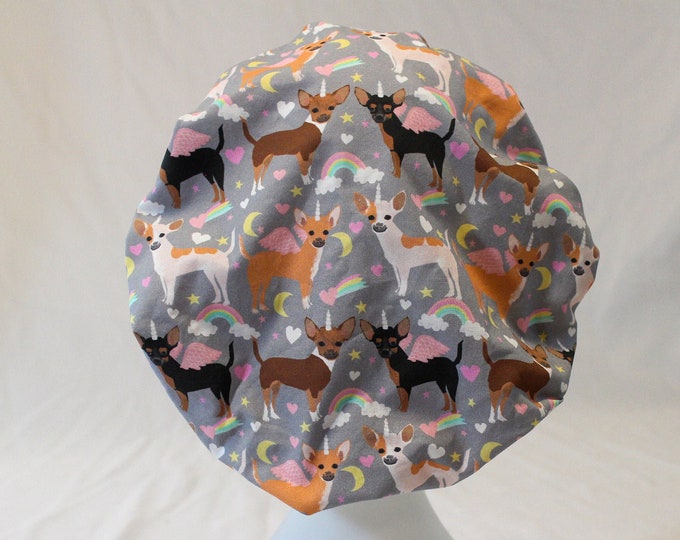 Chihuahua Unicorn Bouffant Surgical Dental Scrub Cap Chemo Hat - Etsy