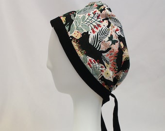 Black Cats Surgical Scrub Cap Dentist Vet Chemo Hat