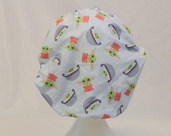 Grogu Bouffant Surgical Dental Scrub Cap Chemo Hat