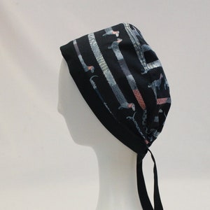 Navy Dachshunds Wiener Dogs Surgical Scrub Cap Dental Chemo Hat