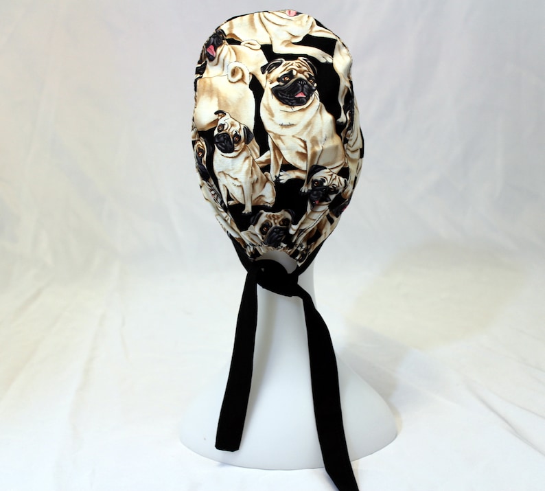 Pug Dogs Surgical Scrub Cap Dental Chemo Hat Etsy