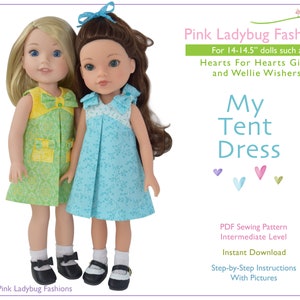 PDF Sewing Pattern for 14 inch/14.5 inch Dolls “My Tent Dress”